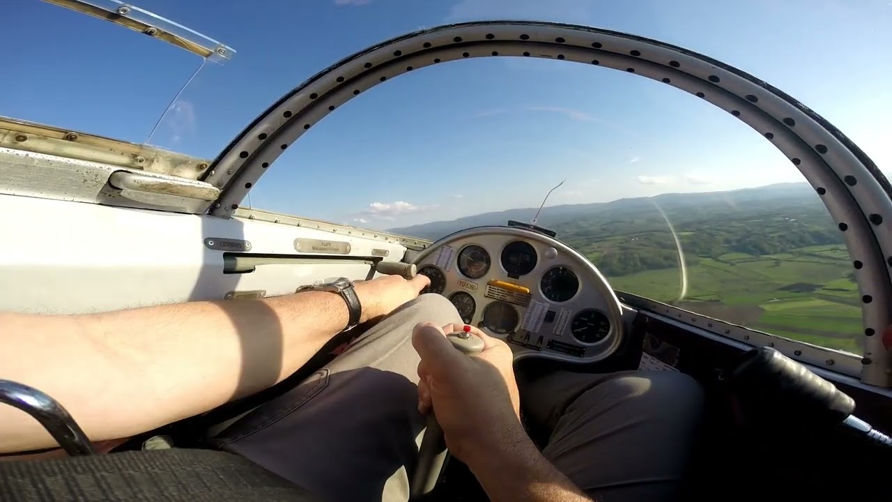 Blanik L13, poletanje pomoću vitla
