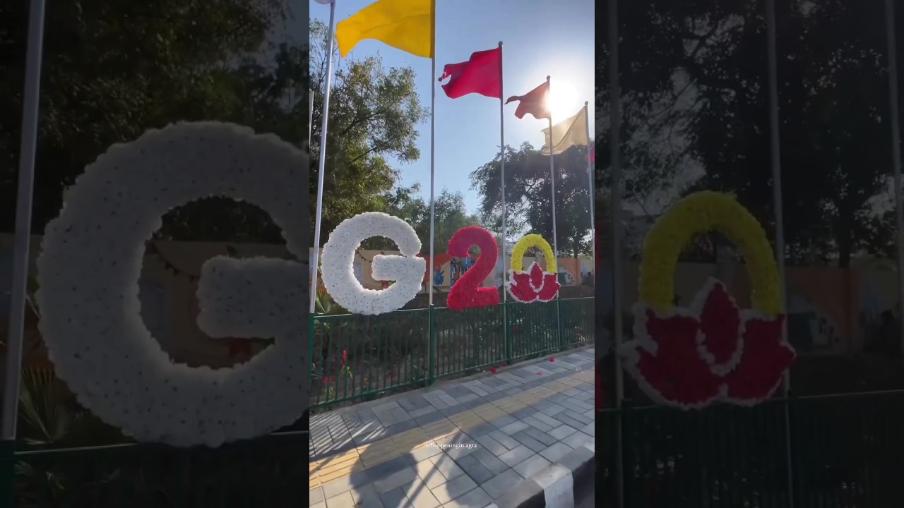 yes this is our agra 🥰G20 summit agra #g20 #agra