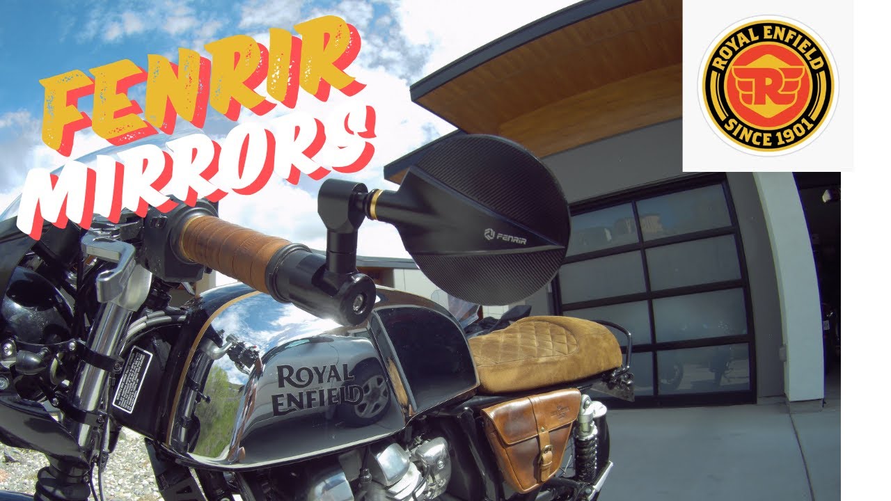 🇬🇧Royal Enfield Continental GT650, Fenrir Bar end mirrors installation & Bar end insert removal How?