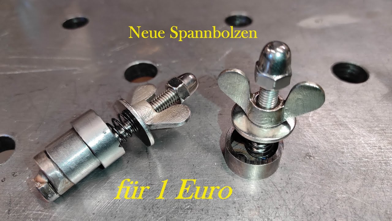 Neue Spannbolzen für 1 Euro