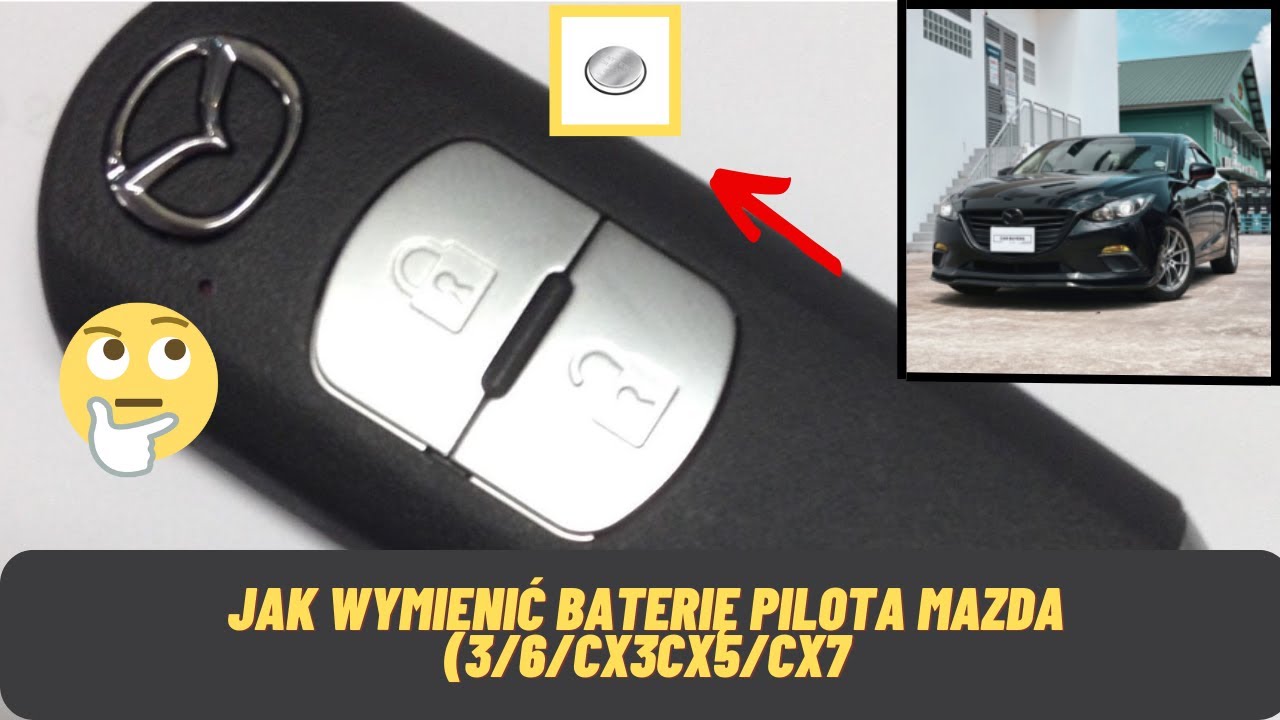 Jak wymienić baterię w kluczyku MAZDY ?? CX3 CX5 6 3 2 KEYFOB Battery Replacement