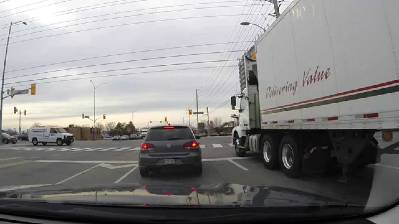 Fire truck turns light from green to red