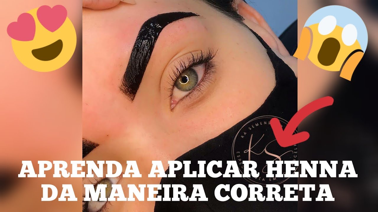APRENDA APLICAR HENNA DA MANEIRA CORRETA - DESIGN DE SOBRANCELHAS