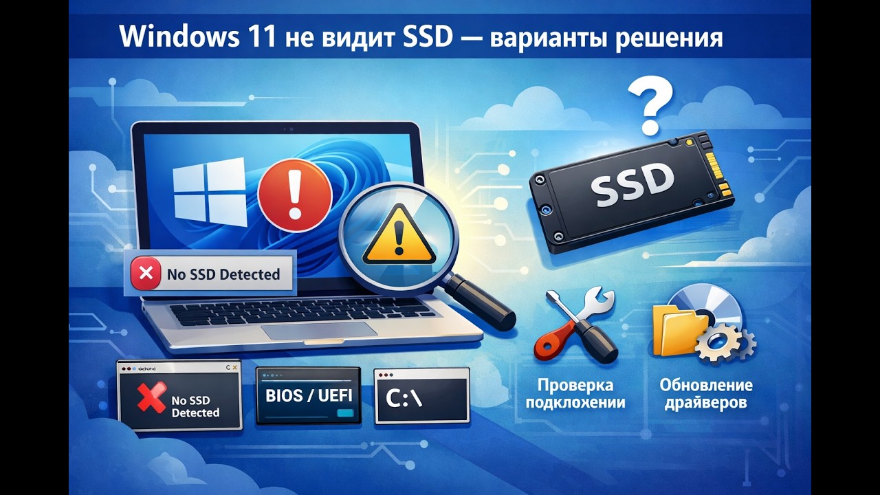Windows 11 не видит SSD &mdash; варианты решения