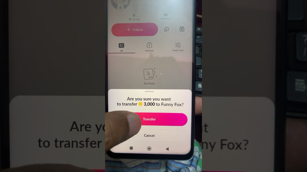 Instsnt tango coin transfer.