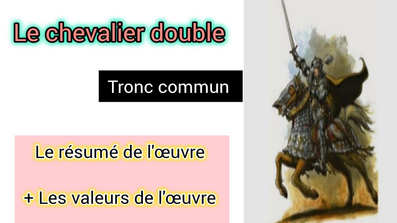 tronc commun le chevalier double le résumé de l'œuvre + les valeurs ( les thèmes principaux )