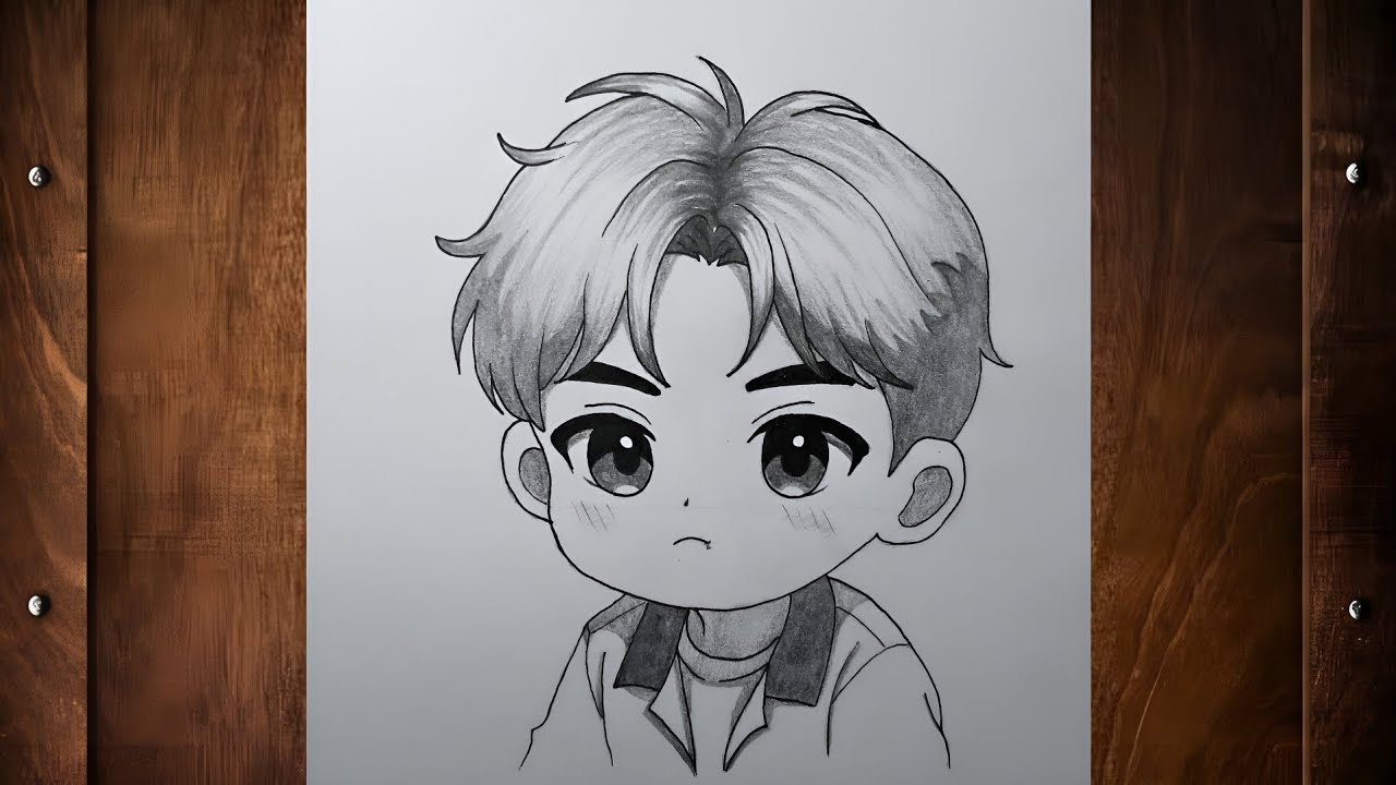How to draw cool chibi boy | step by step drawing tutorial