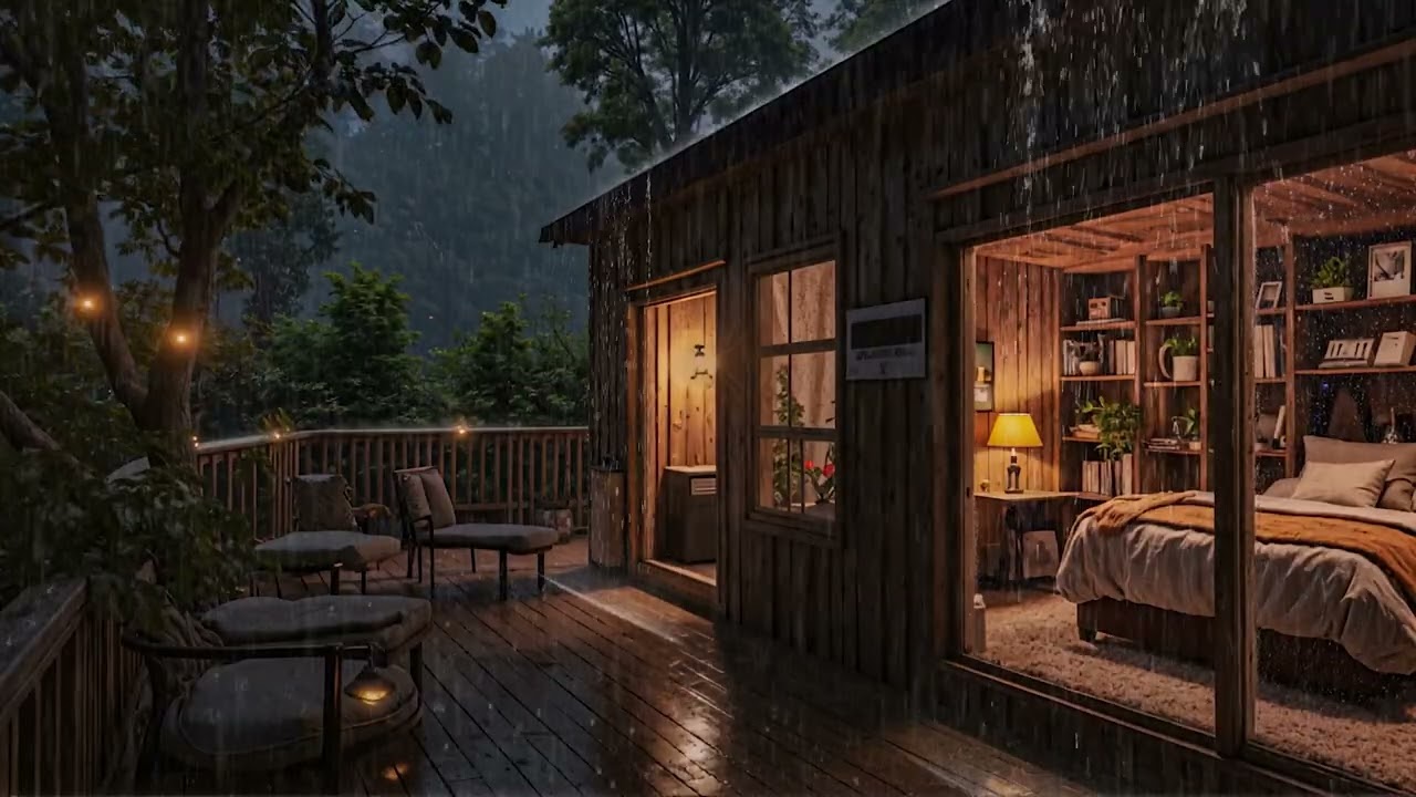 8 Hours of Dark Forest Rain 🌙 Soothing Midnight Ambience for Sleep (4K – No Ads)