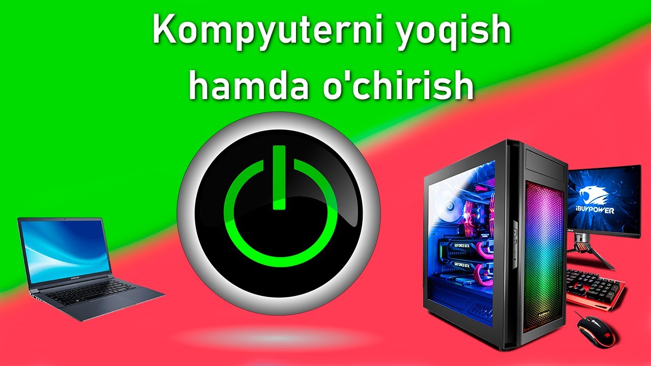 1. Kompyuterni yoqish va ochirish