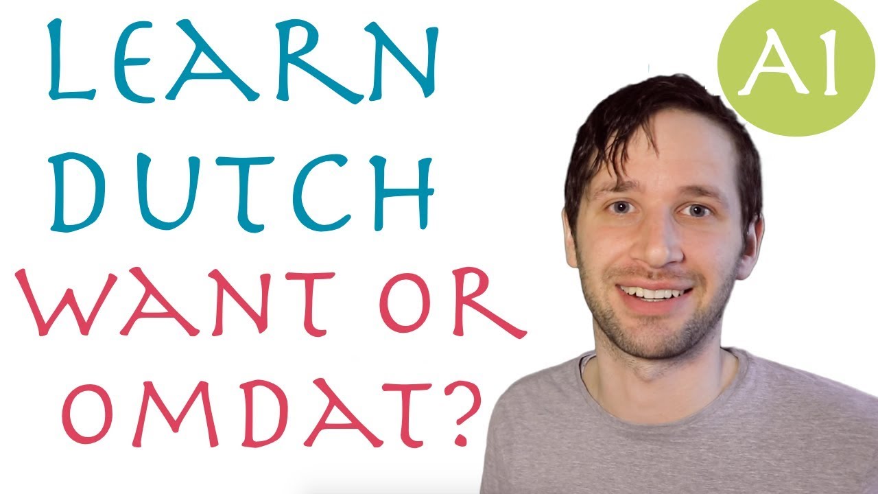 Because in the Dutch language: omdat and want