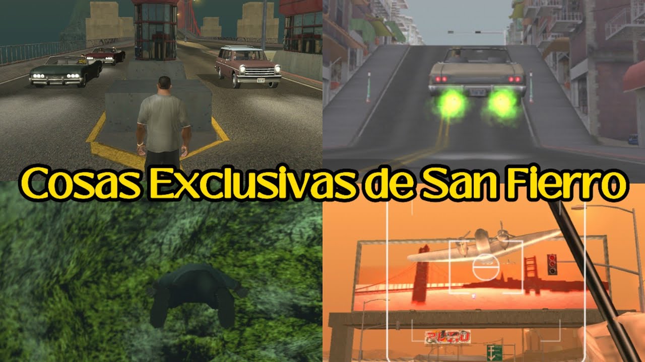 12 COSAS EXCLUSIVAS DE SAN FIERRO en GTA San Andreas
