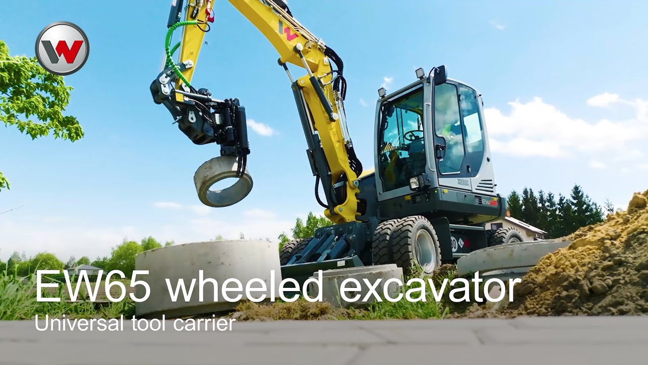 EW65 wheeled excavator from Wacker Neuson: Universal tool carrier
