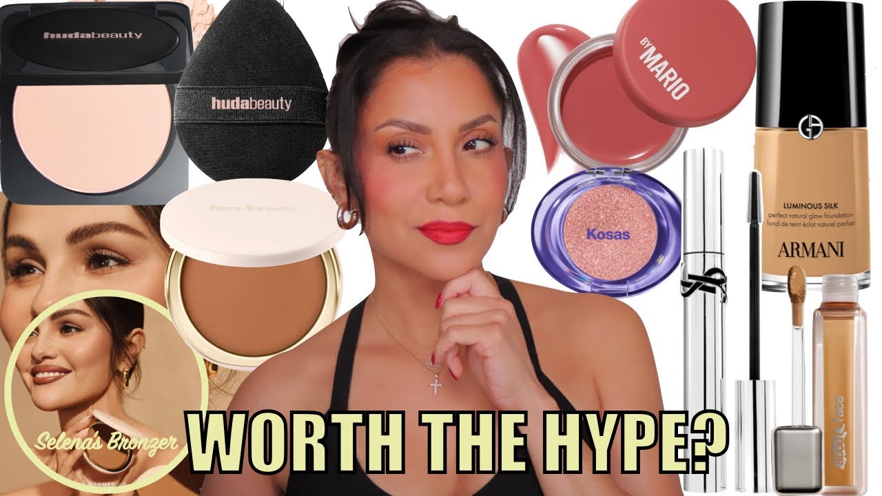 I tried the most HYPED Luxury Makeup...(Armani, YSL, Huda Beauty)