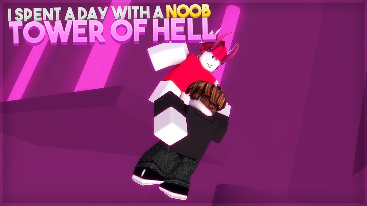 I Spent a DAY with a NOOB in TOWER of HELL