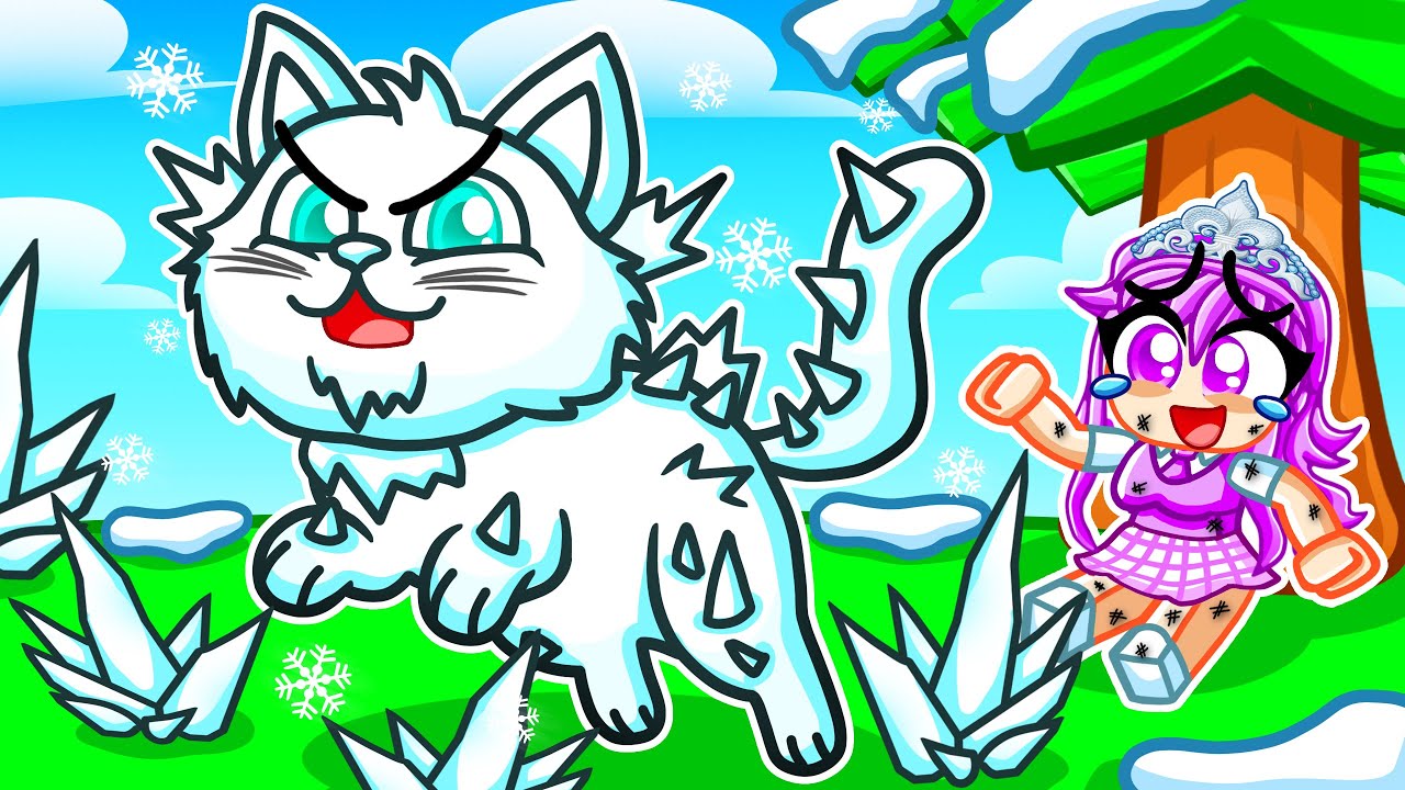 Playing as a PROTECTIVE ICE ELEMENTAL WARRIOR CAT in Roblox Warrior Cats!