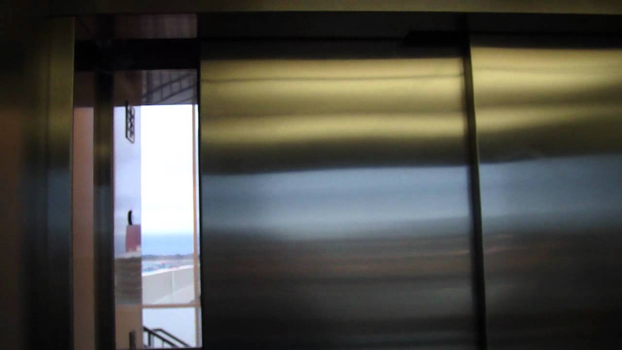 Main Scenic Kone Monospace Traction Elevators at Parking Structure 7, Columbia, MO