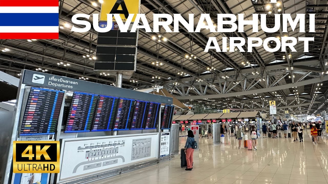 [4K] Suvarna Bhumi Airport in Bangkok, Thailand 🇹🇭🐧 Nonstop Walking Tour