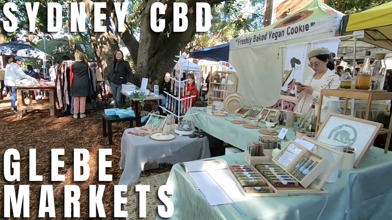 Walking in Glebe Markets, Sydney CBD, NSW Australia 2021