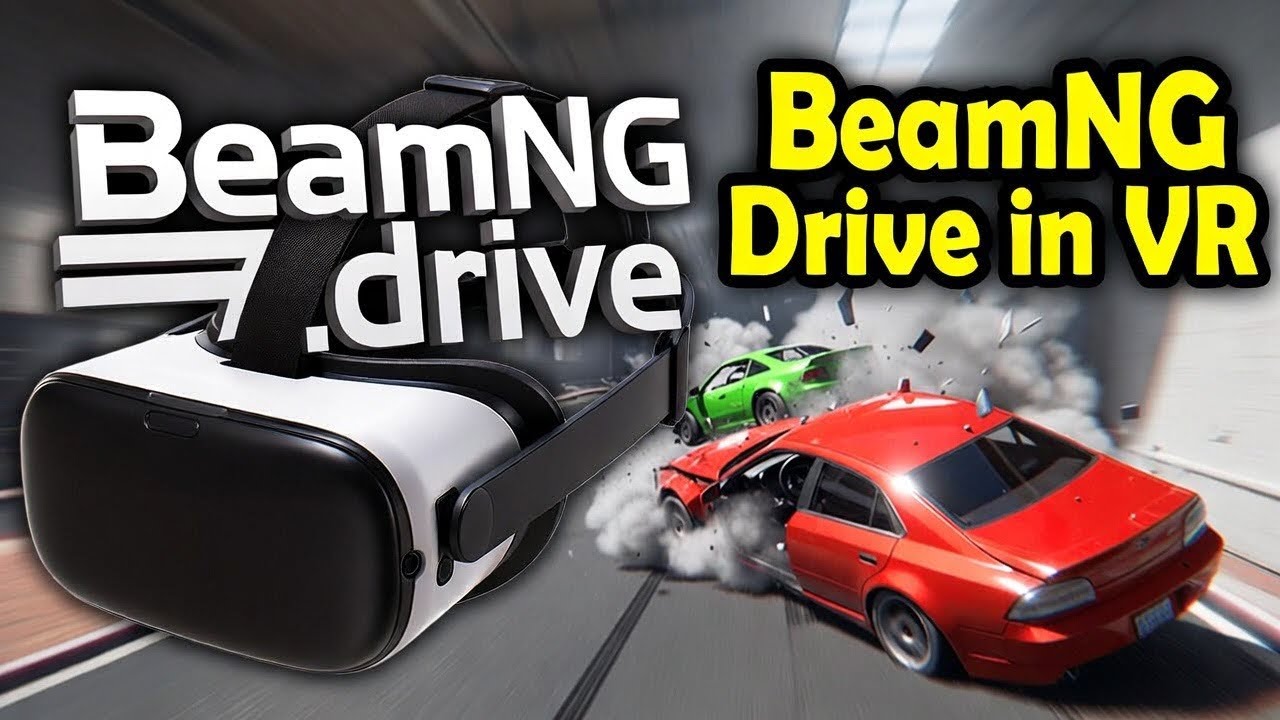 Escaping cops in VR. #beamngdrive #quest3 #pcvr 