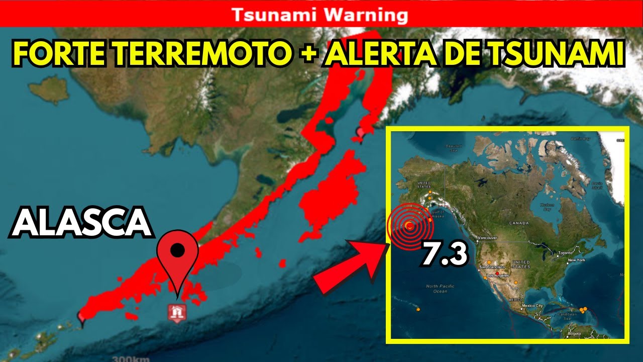 FORTE TERREMOTO atinge ALASCA e alerta de TSUNAMI é emitido mas foi retirado! O que aconteceu?