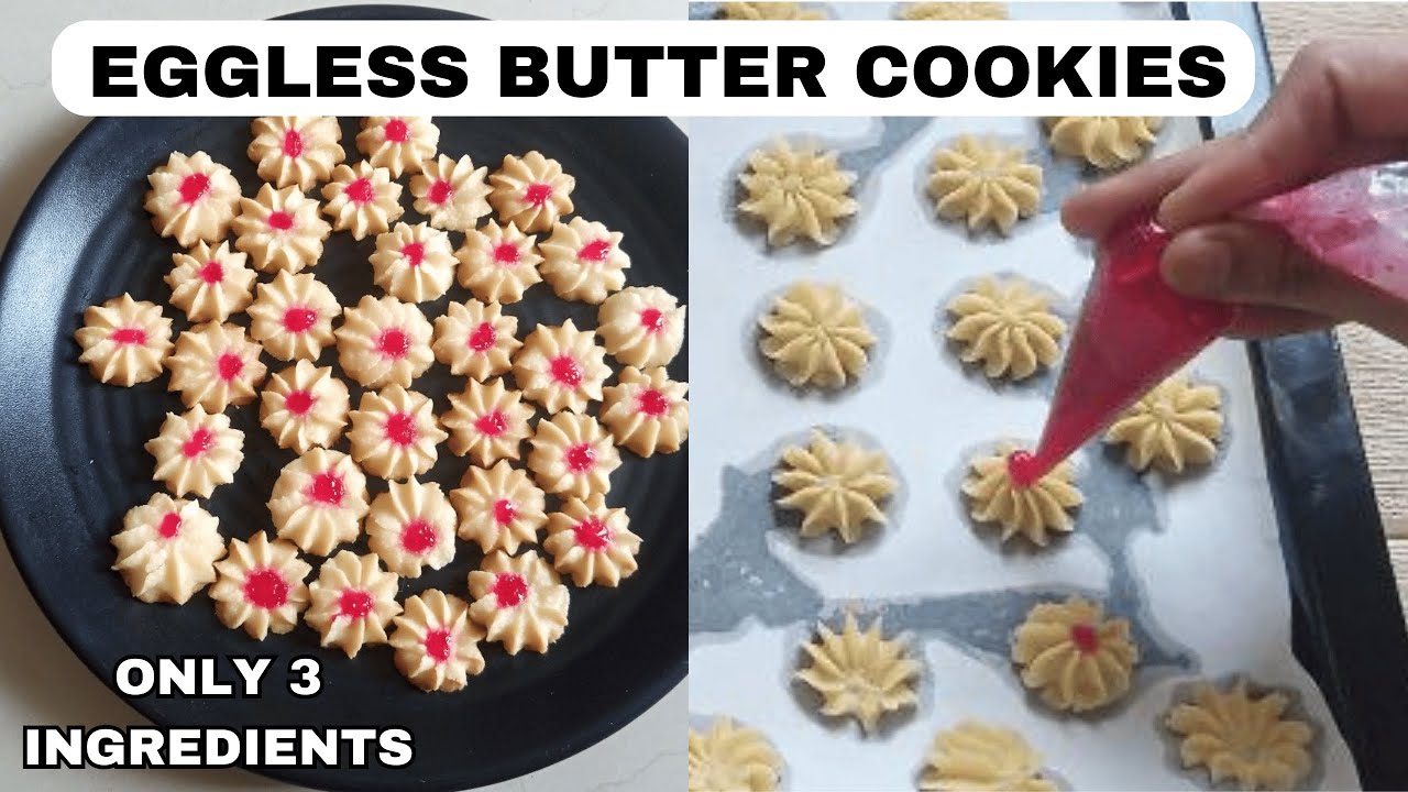Eggless Butter Cookies / Classic Cookies Recipe/ With Only 3 Ingredients / Perfect Flavours