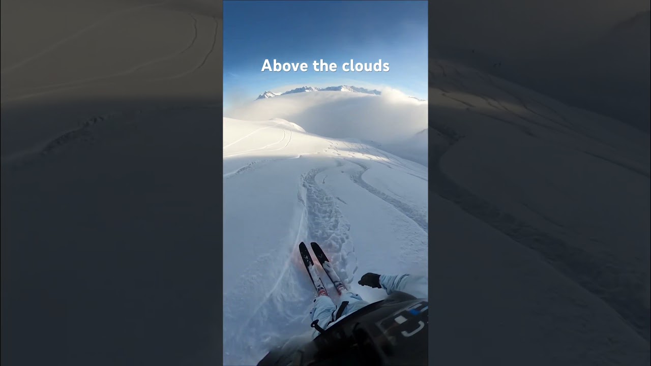 Above the clouds #music #chill #lofihiphop #beats #skimountain #artmusic #art #snowboarding #snow