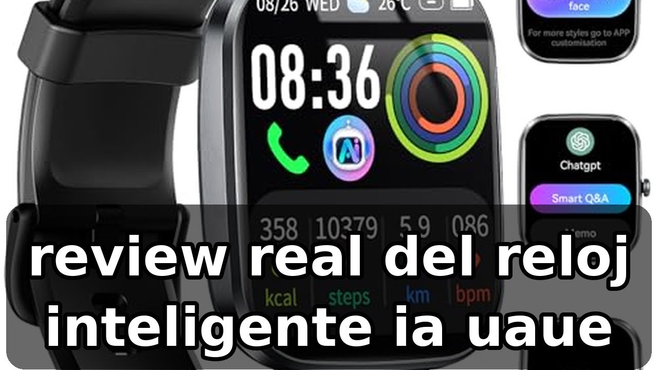 Revision completa del reloj inteligente UAUE T70 AI con IA y salud