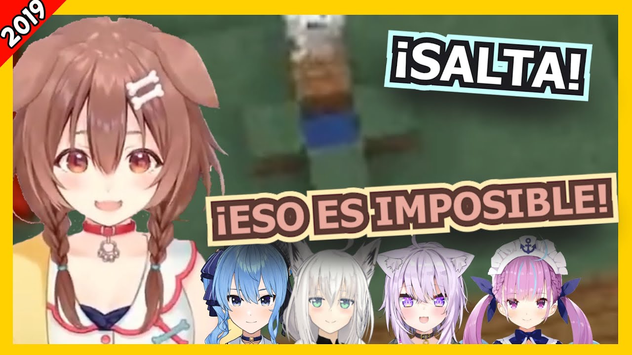 Korone y el desafío del clavado en charco [Hololive Sub Español]