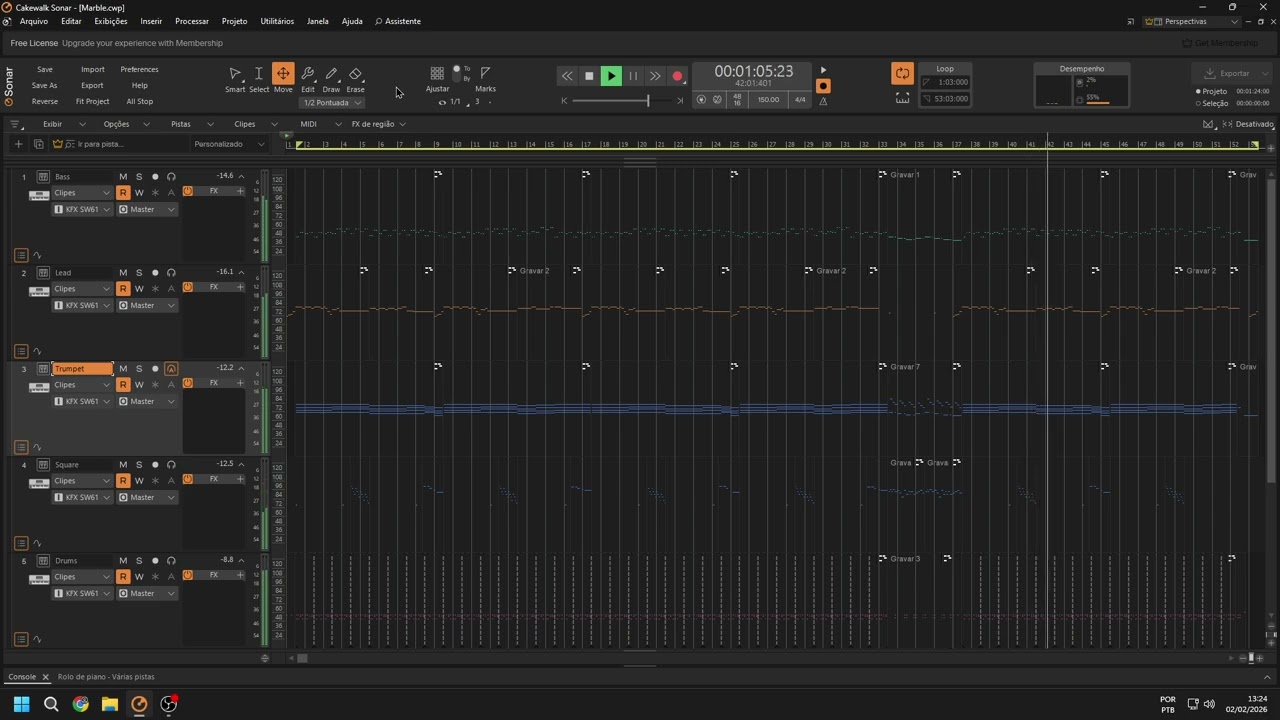 Sonic The Hedgehog (8-bit) OST- Marble Zone (Unused) Sega Genesis cover in Cakewalk Sonar