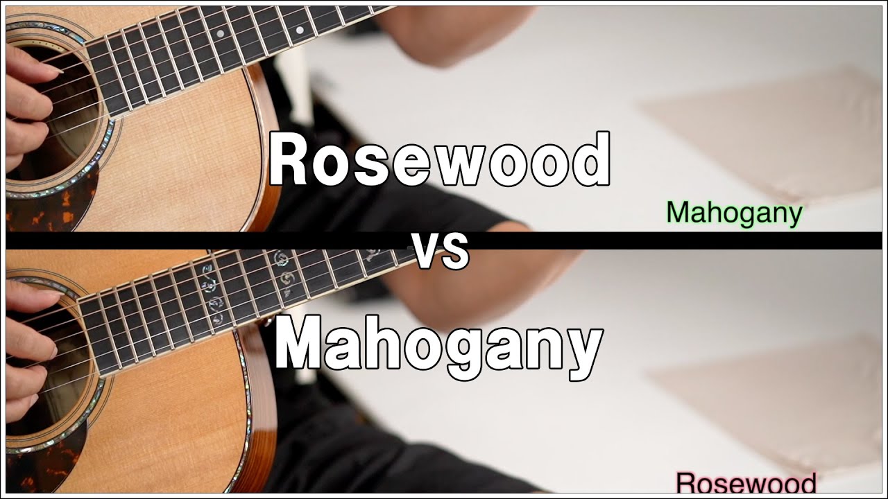 로즈우드와 마호가니의 음색 비교 (Rosewood vs Mahogany)
