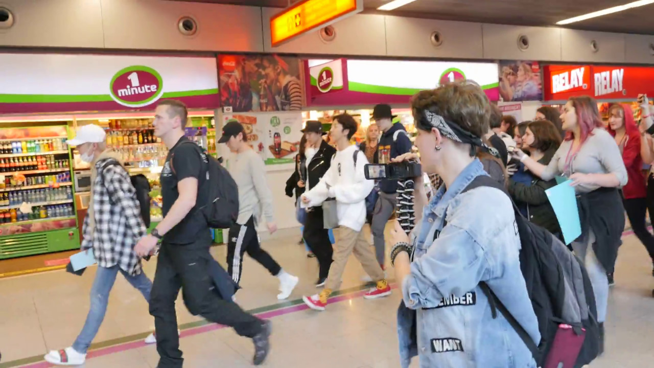 [170506] B.A.P arrival at the airport (Warsaw, Poland) - part 1/2