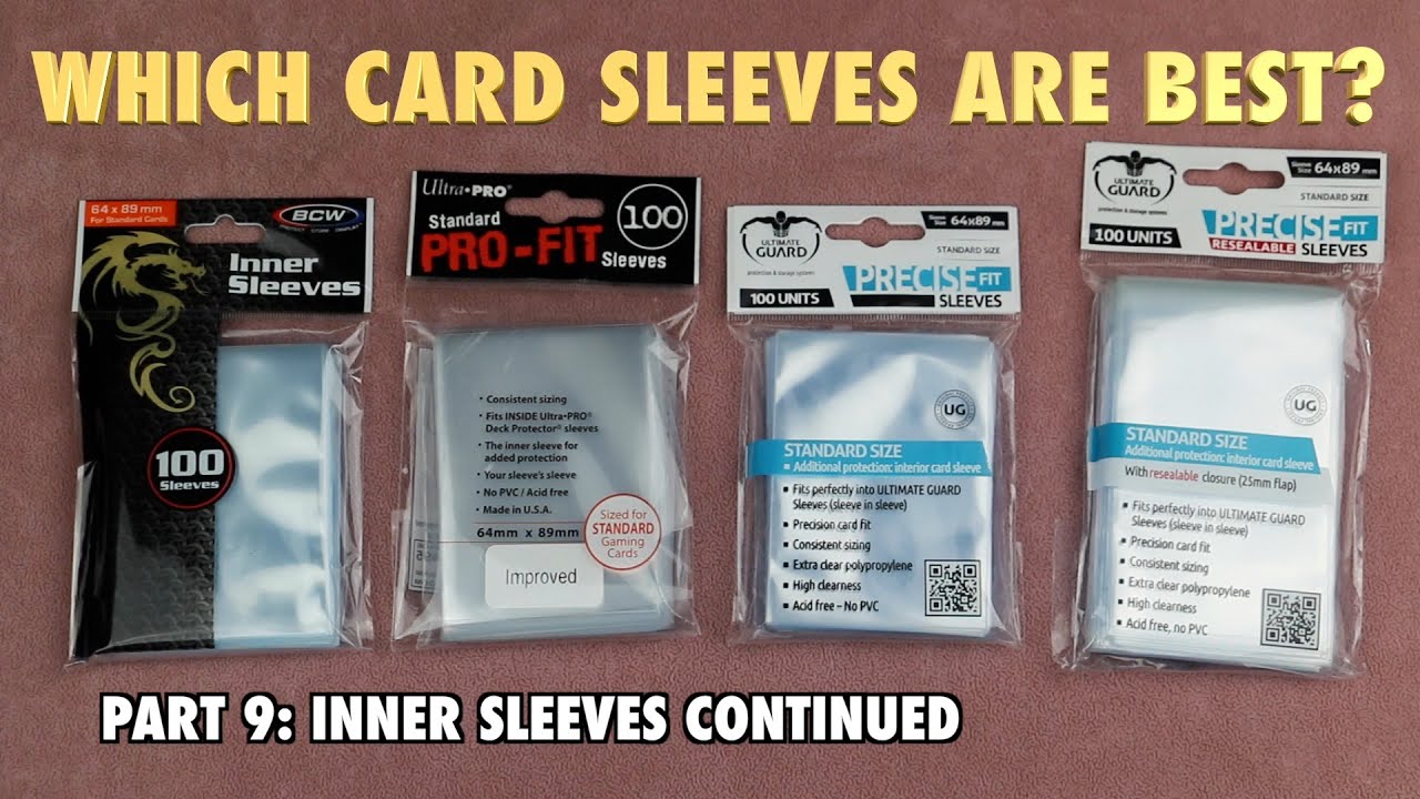 MTG — 9 протекторов для карт — идеально подходят для внутренних карт: Ultra Pro, BCW, Ultimate Gu...