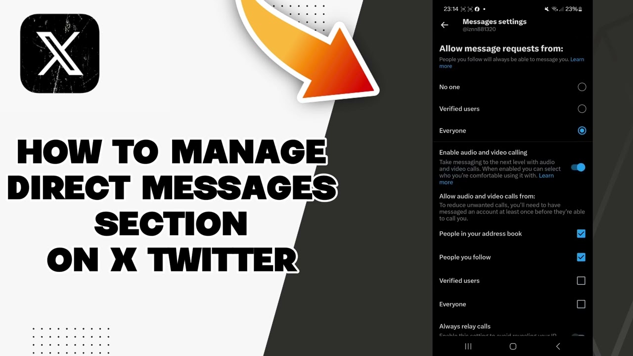 How To Manage Direct Messages Section On X Twitter 2025