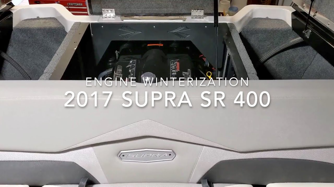 2017 Supra SR 400 winterization with Indmar Raptor 6.2L engine