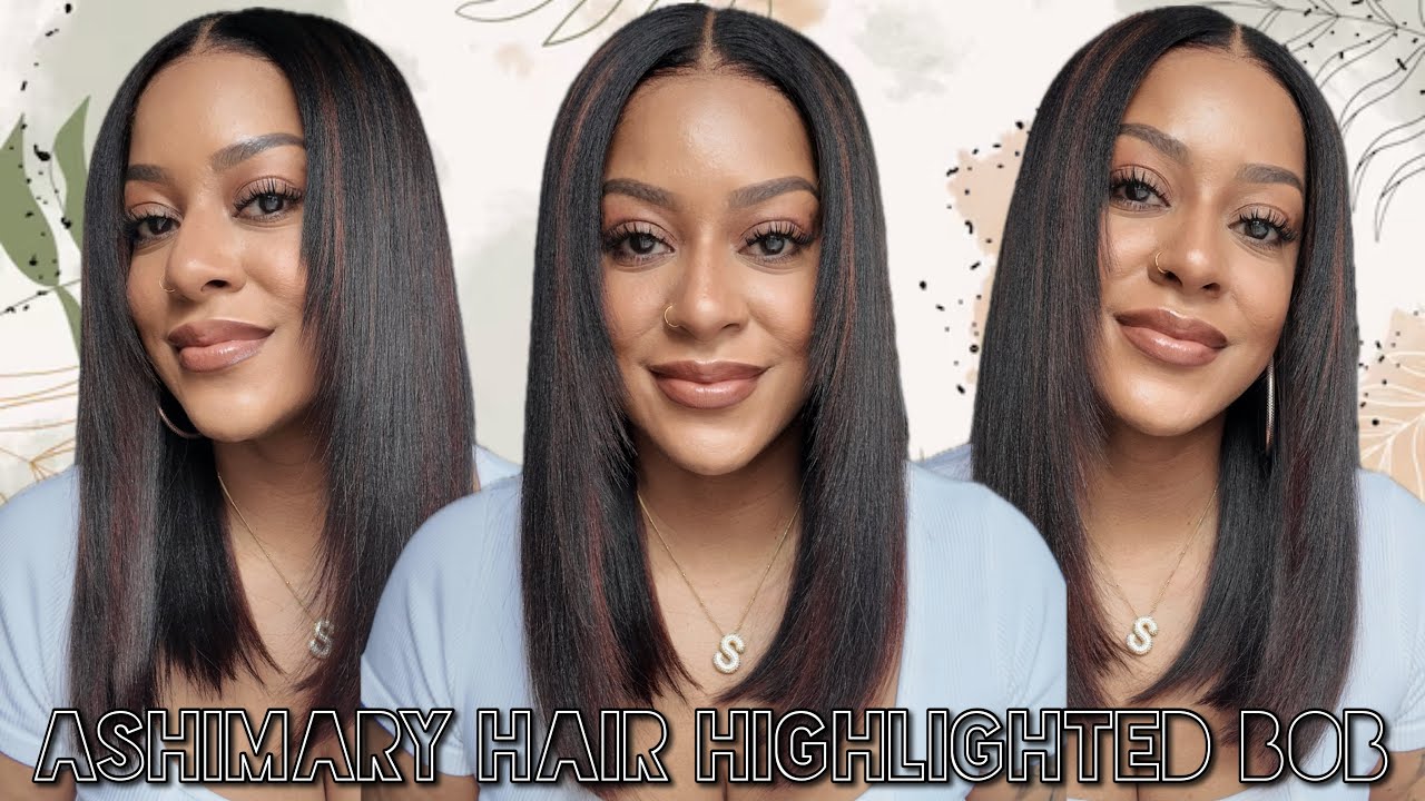 Perfect Everyday Wig! Ashimary Hair Yaki Straight Bob | Lace Closure Review