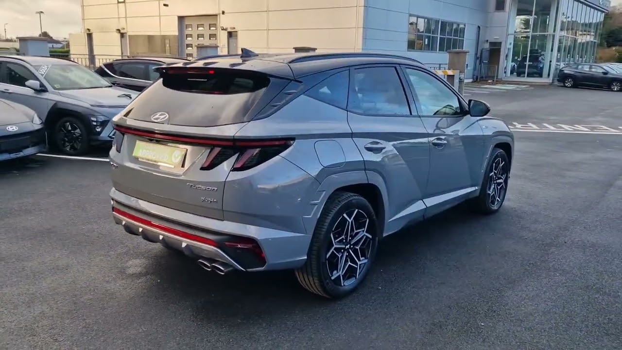 232 (2023) Hyundai Tucson N-Line 1.6i PHEV 4WD. Shadow Grey with Black Roof.