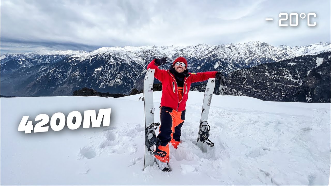SNOWBOARDING IN MANALI - SETHAN DOME 🏔️