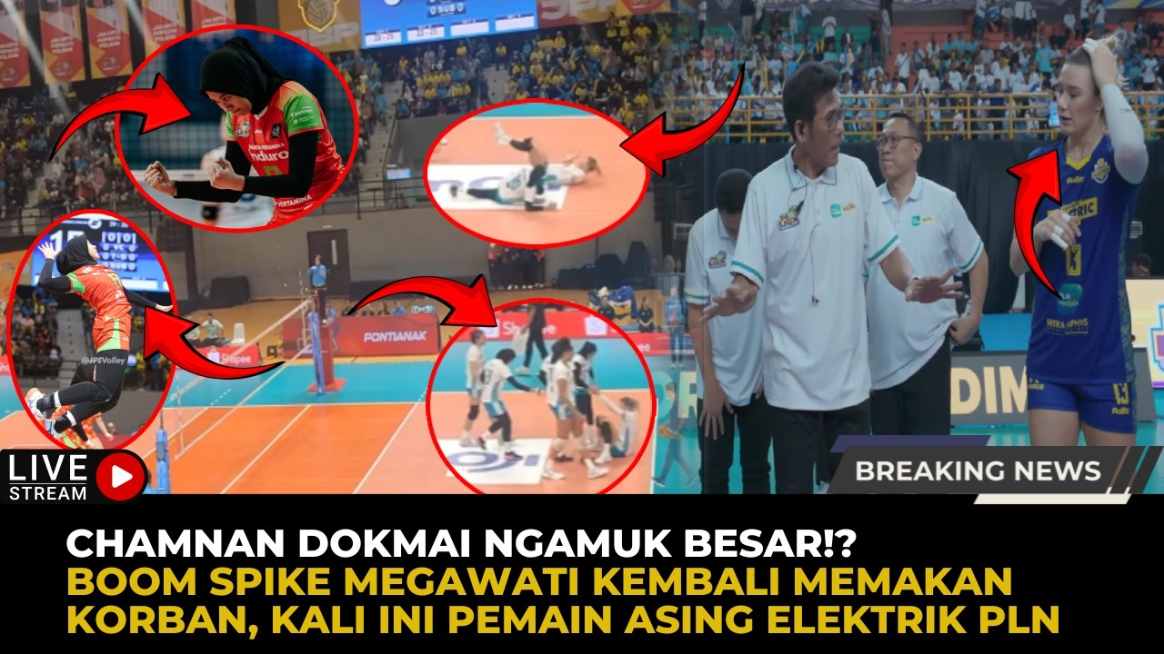 🔴BOOM Spike Megawati Makan Orang Lagi, Chamnan Dokmai Ngamuk Usai Timnya Kalah Telak Di Seri Malang!