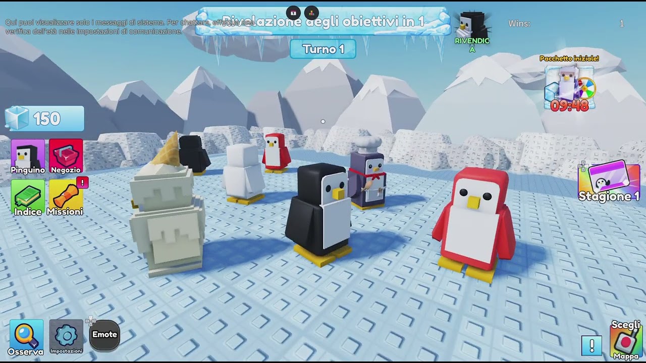 Roblox ci sono dei pinguini impazziti.