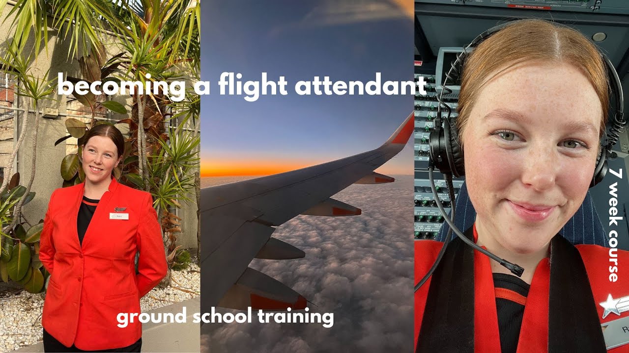 im a flight attendant?? ground school vlog