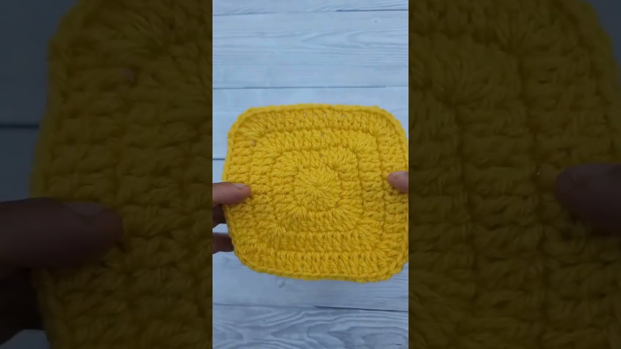 QUICK & EASY Crochet Solid Granny Square tutorial for beginners 💞