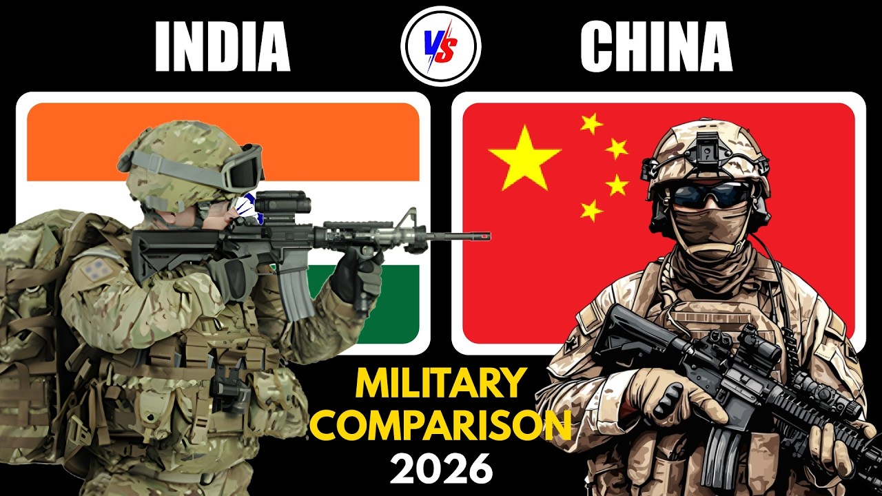 India vs China Military Power Comparison 2026 | Full Army, Air Force & Navy Strength Breakdown 2026