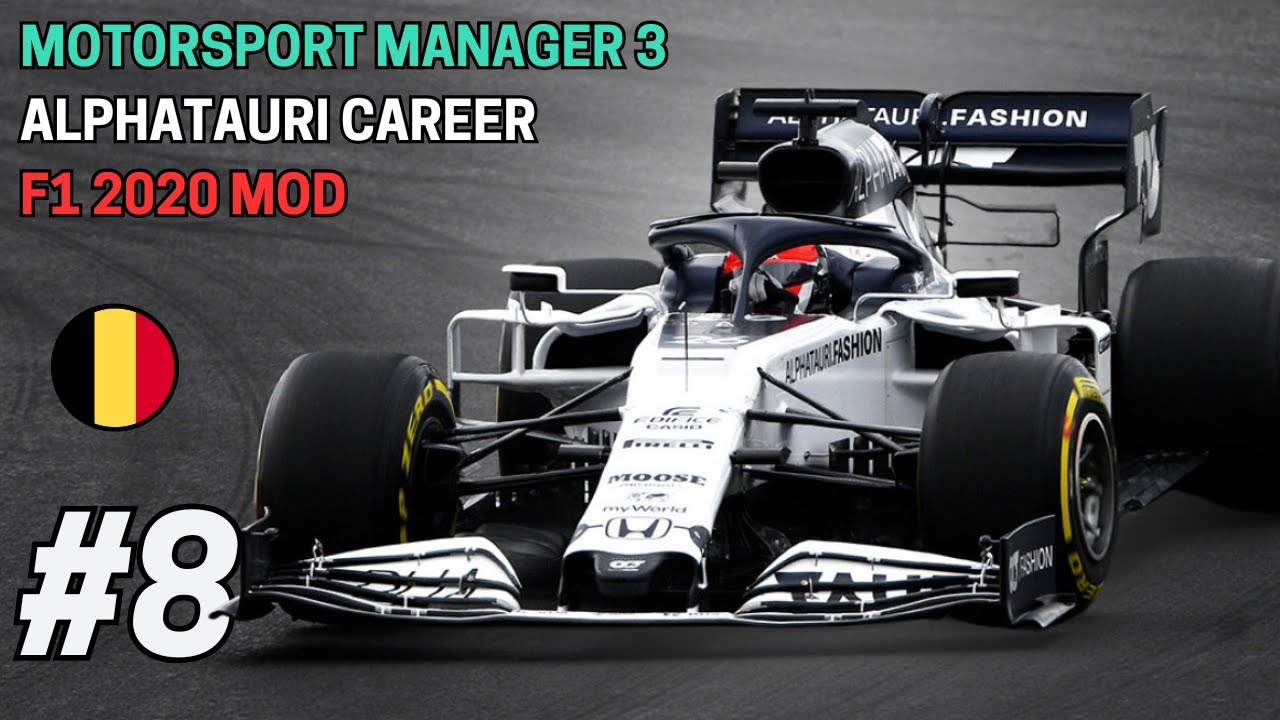 MOTORSPORT MANAGER 3 ALPHATAURI CAREER Part 8: Four way championship fight!! (F1 2020 Mod)