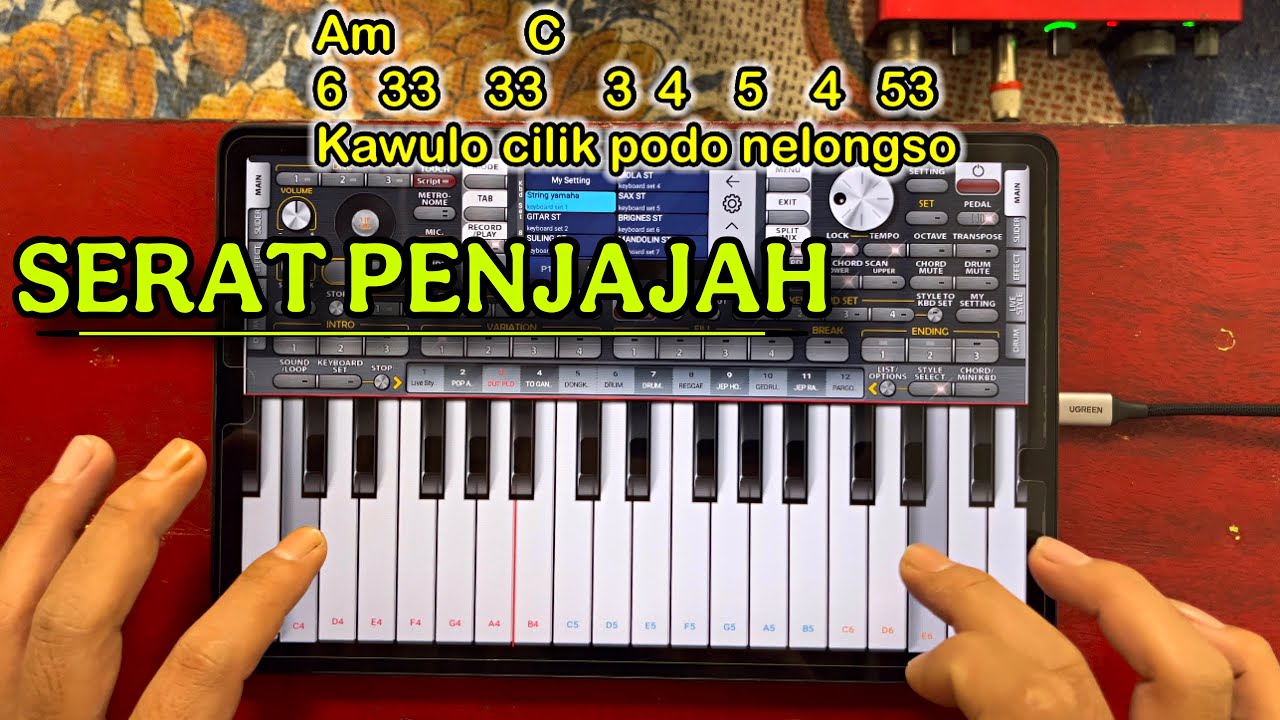 SERAT PENJAJAH • Not & Chord Lengkap Untuk Pemula ORG 24