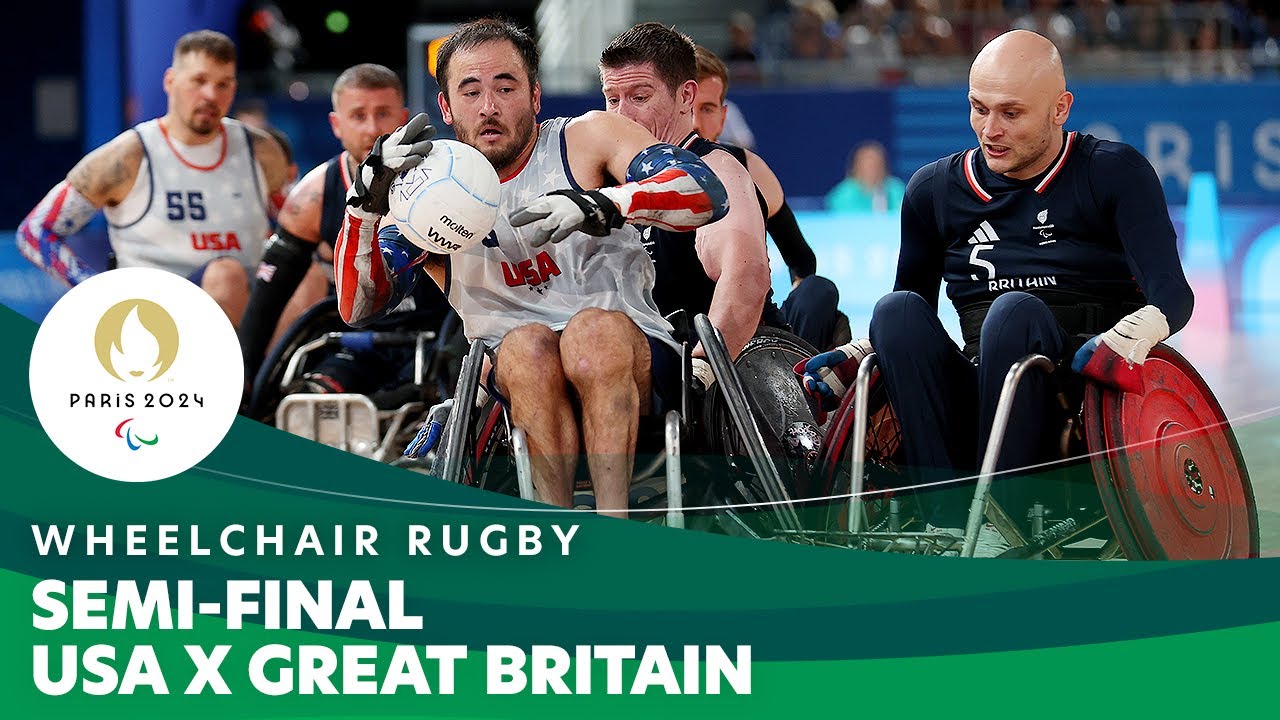 🇺🇸 USA X 🇬🇧 Great Britain - Semi-final | Wheelchair Rugby - Paris 2024 Paralympics
