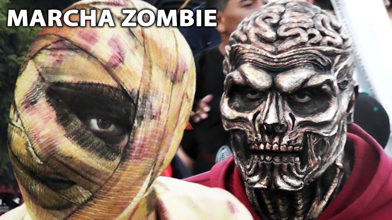 MARCHA ZOMBIE WALK CIUDAD DE MÉXICO DÍA DE MUERTOS DESFILE CDMX 4 NOVIEMBRE 2017 2018