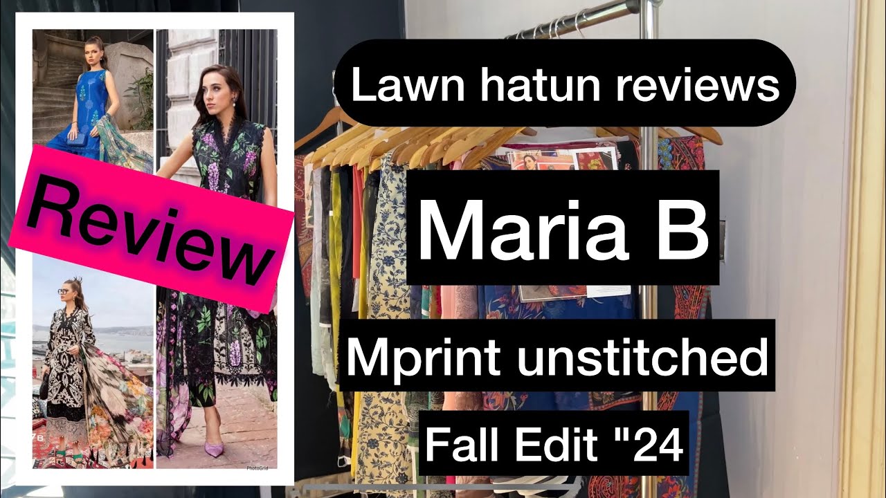 Maria B Mprints Unstitched new winter Fall Edition 2024 | Lawn Hatun Reviews Complete Collection