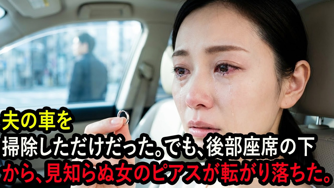 ただ掃除をしていただけだった。後部座席の隙間から、小さなピアスが転がり出た瞬間――私は、その場から動けなくなった。