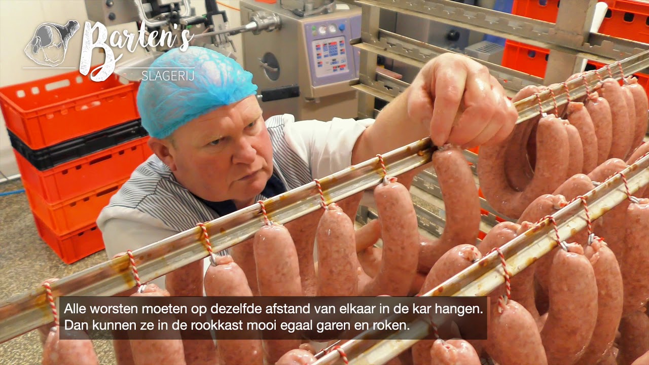 Barten's Slagerij - rookworst maken