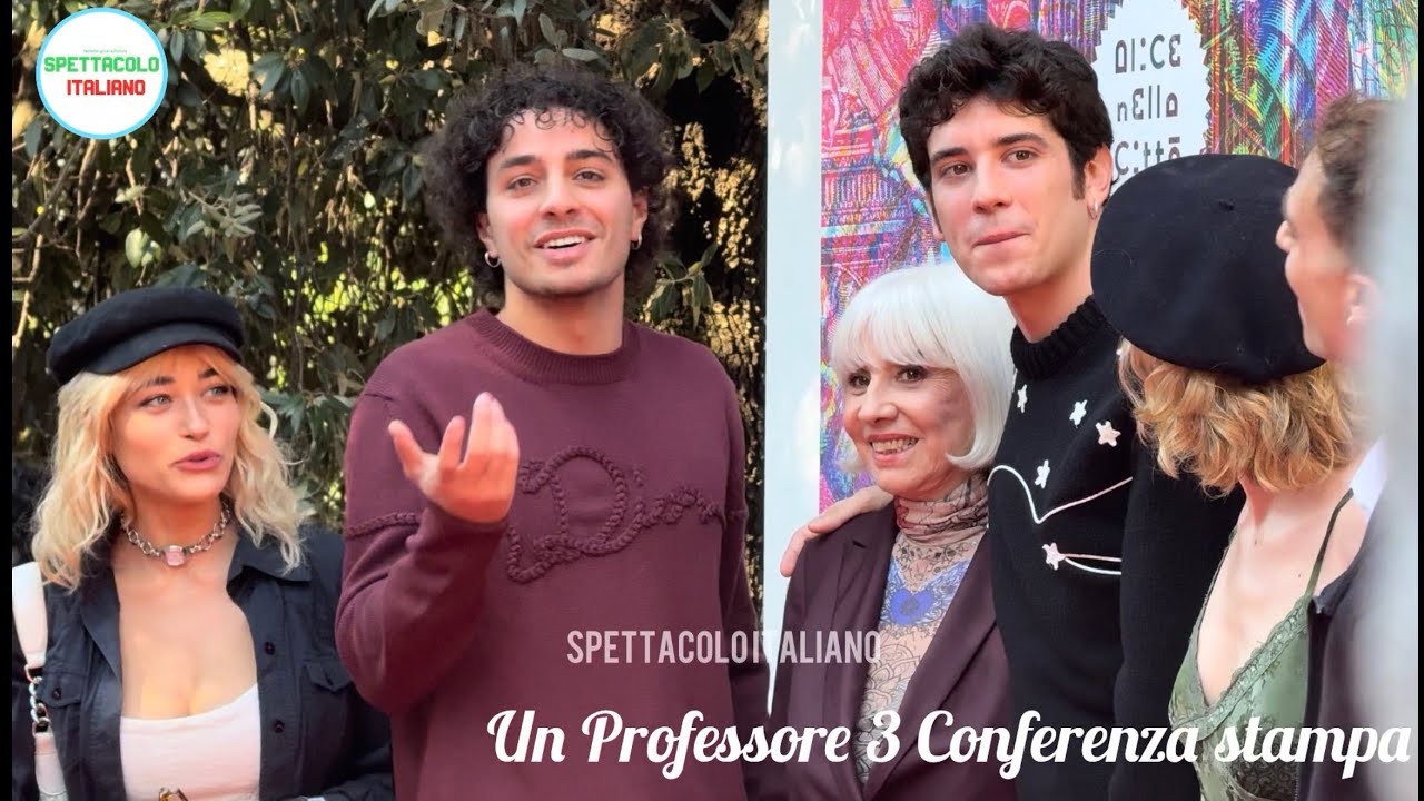 Un Professore 3 conferenza stampa e photocall: gli attori del cast presentano la terza stagione